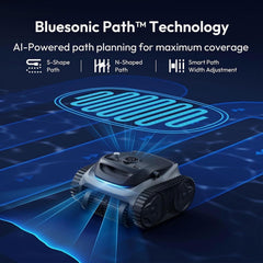 Bubot 700 Pool Cleaner Robot, Robotic Cordless Pool Vacuum w/Superior Suction, 210-Min Runtime Triple Motors, Smart Navigation, APP Control（grey）