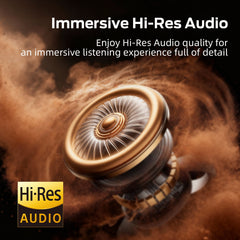 Active Noise Cancelling Headphones,60H Playtime Bluetooth 6.0 Wireless Headphones with Hi-Res Audio, Over Ear Headphones with Microphone, Deep Bass,Comfort Fit,Foldable Headset for Travel Office Game