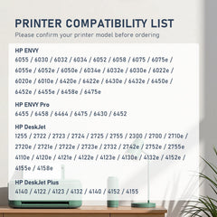 67XL Ink Cartridges Compatible for HP 67 Ink Cartridge for Deskjet 2700 2700e 2752 2752e 2755 2755e Envy 6000 6055 6055e Printer (Black Tri-Color 2 Pack)