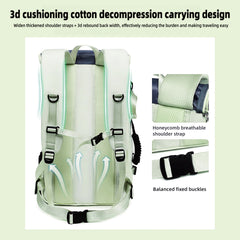 Travel Backpack 50L New Premium - Unisex Extra Large Laptop Backpack for Hiking, Climbing & Business Trips, Waterproof,Pink